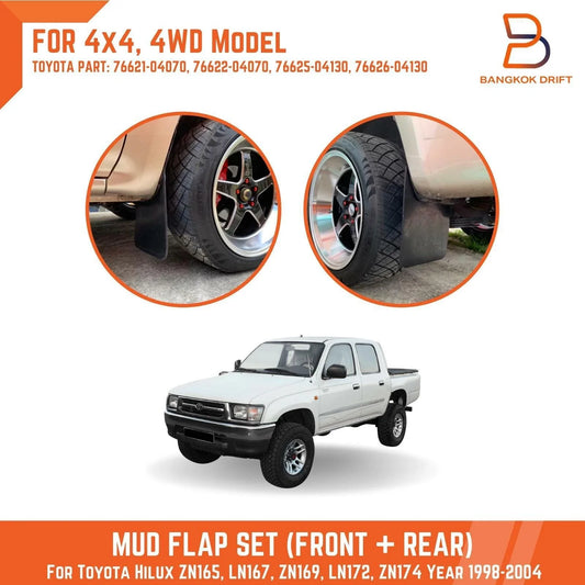 Mud Flaps Guards for Toyota Hilux 4WD 4X4 (1998-2004)