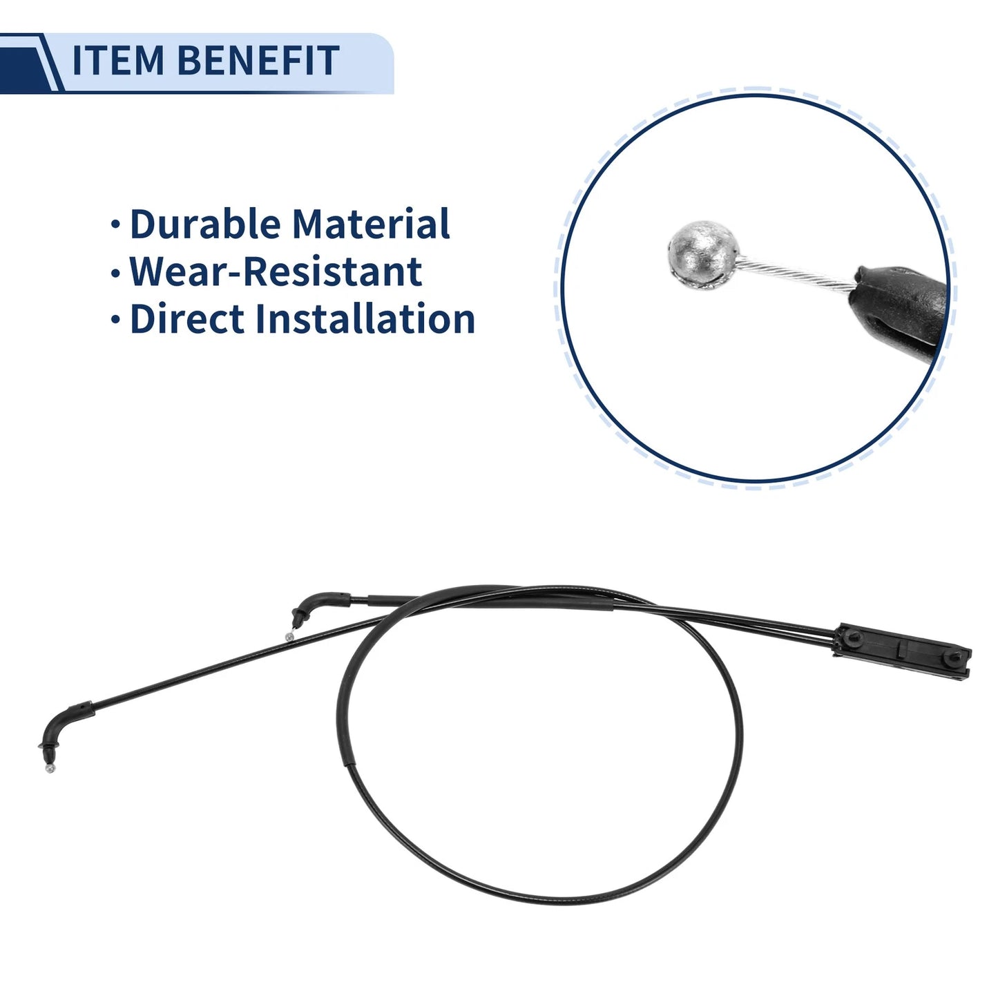 Hood Latch Release Cable for BMW 530e (2018–2023) No. 51237347414