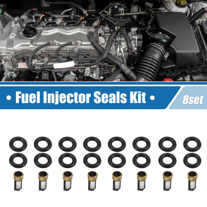 Fuel Injector O Rings Seals with Micro Filters for Dodge Ram 1500 (2009-2018)