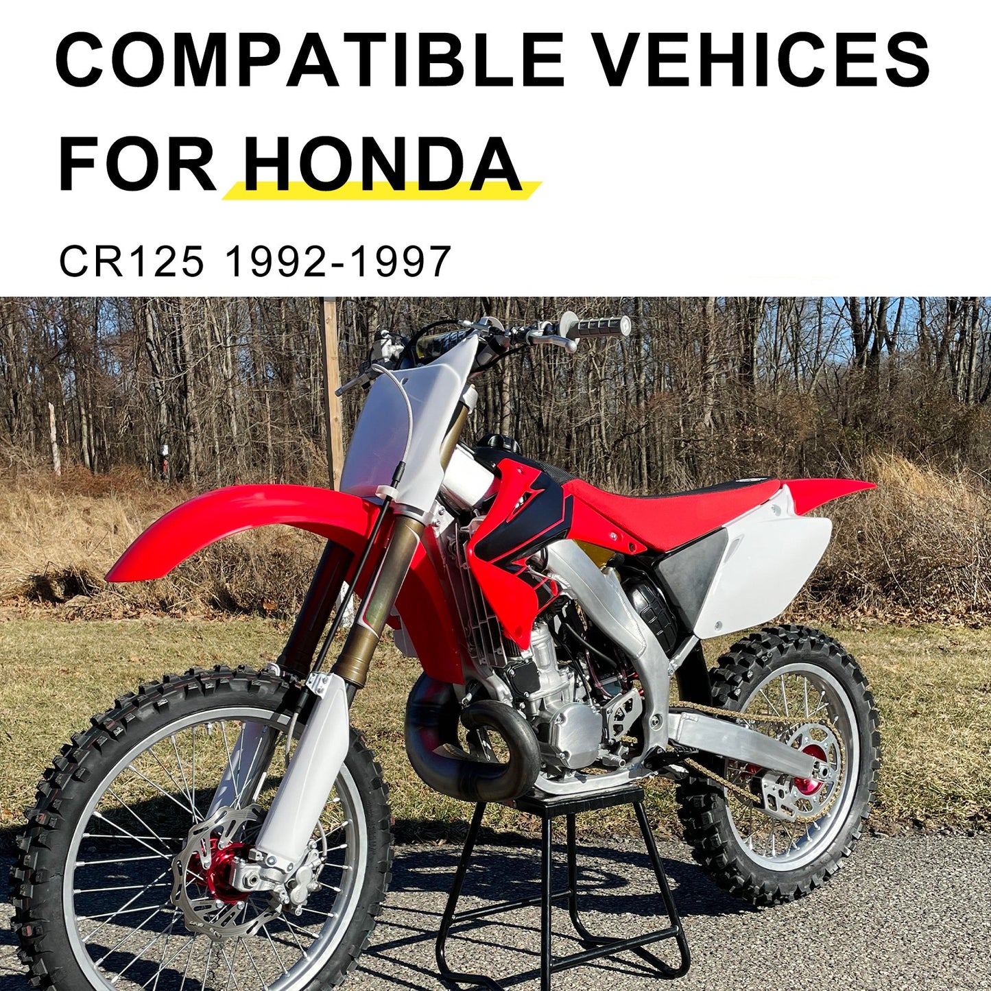 Set of 2 Radiator Grille Louver Guard Covers for Honda CR125R (1992–1997)