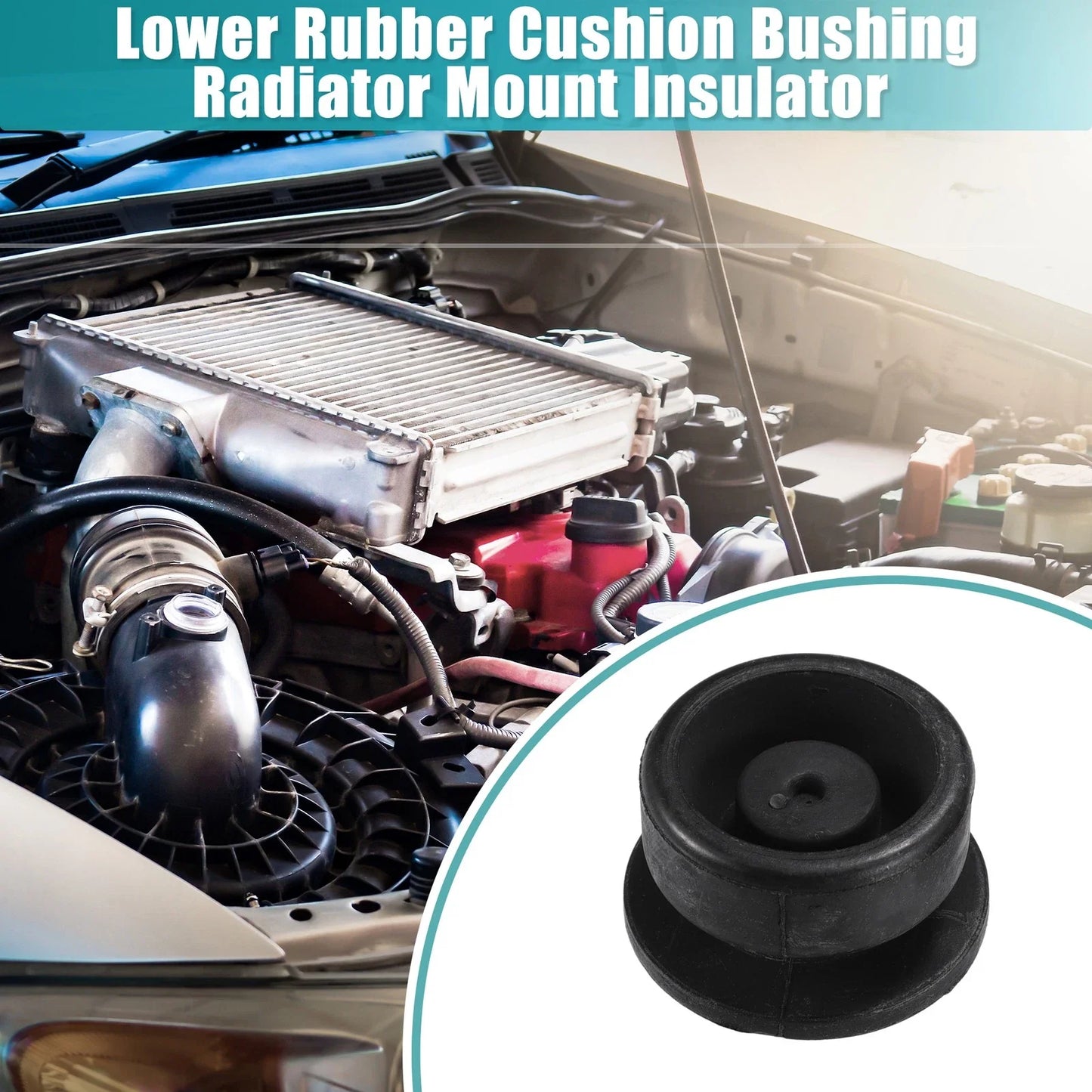 2 x Lower Radiator Mount Insulators for Honda Accord (1996-1998)