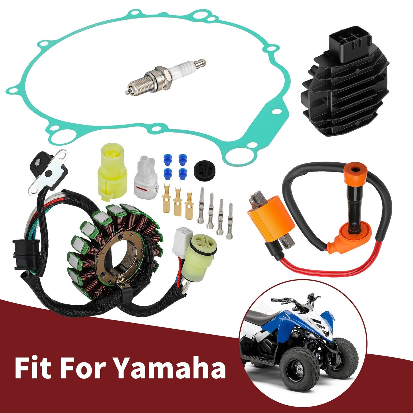 Ignition Coil Set for Yamaha YFM Raptor 660R (2001–2005)