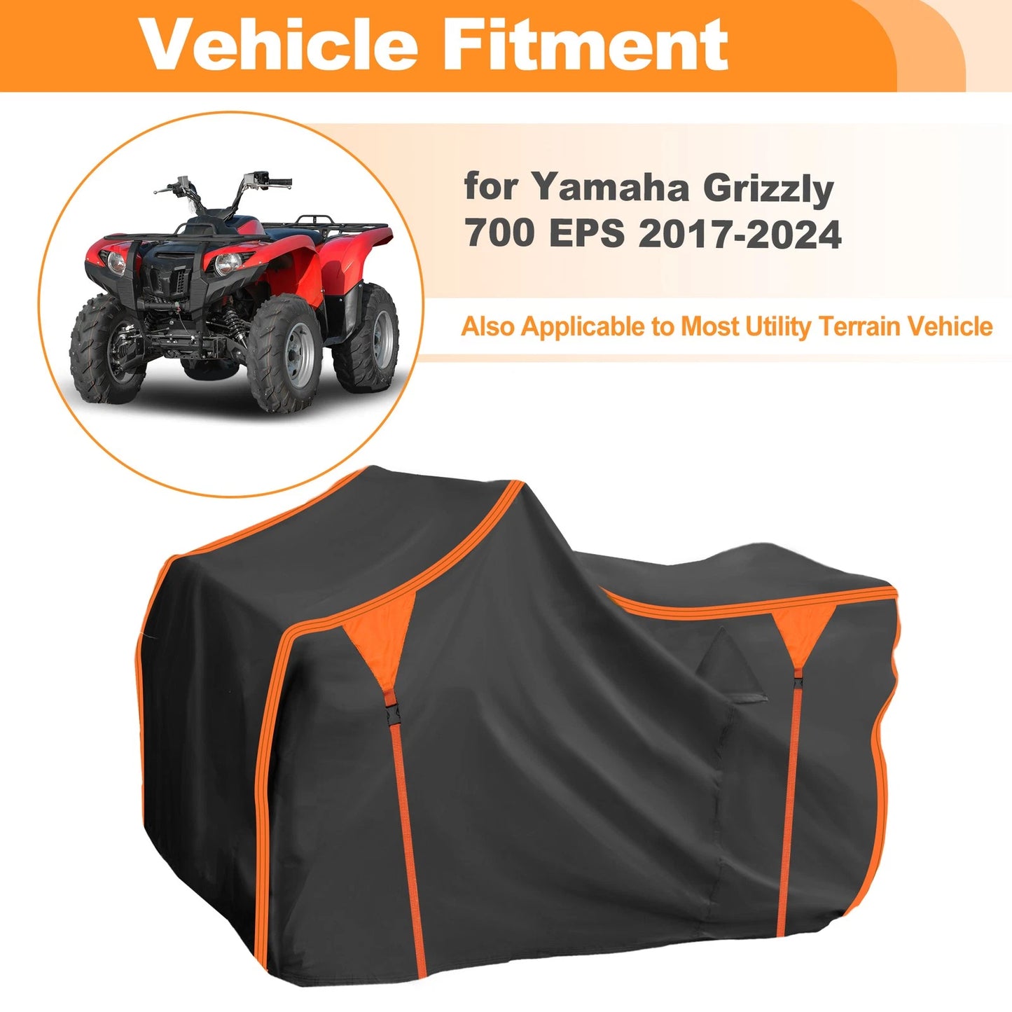 Waterproof ATV Cover for Yamaha Grizzly 700 EPS (2016–2023)
