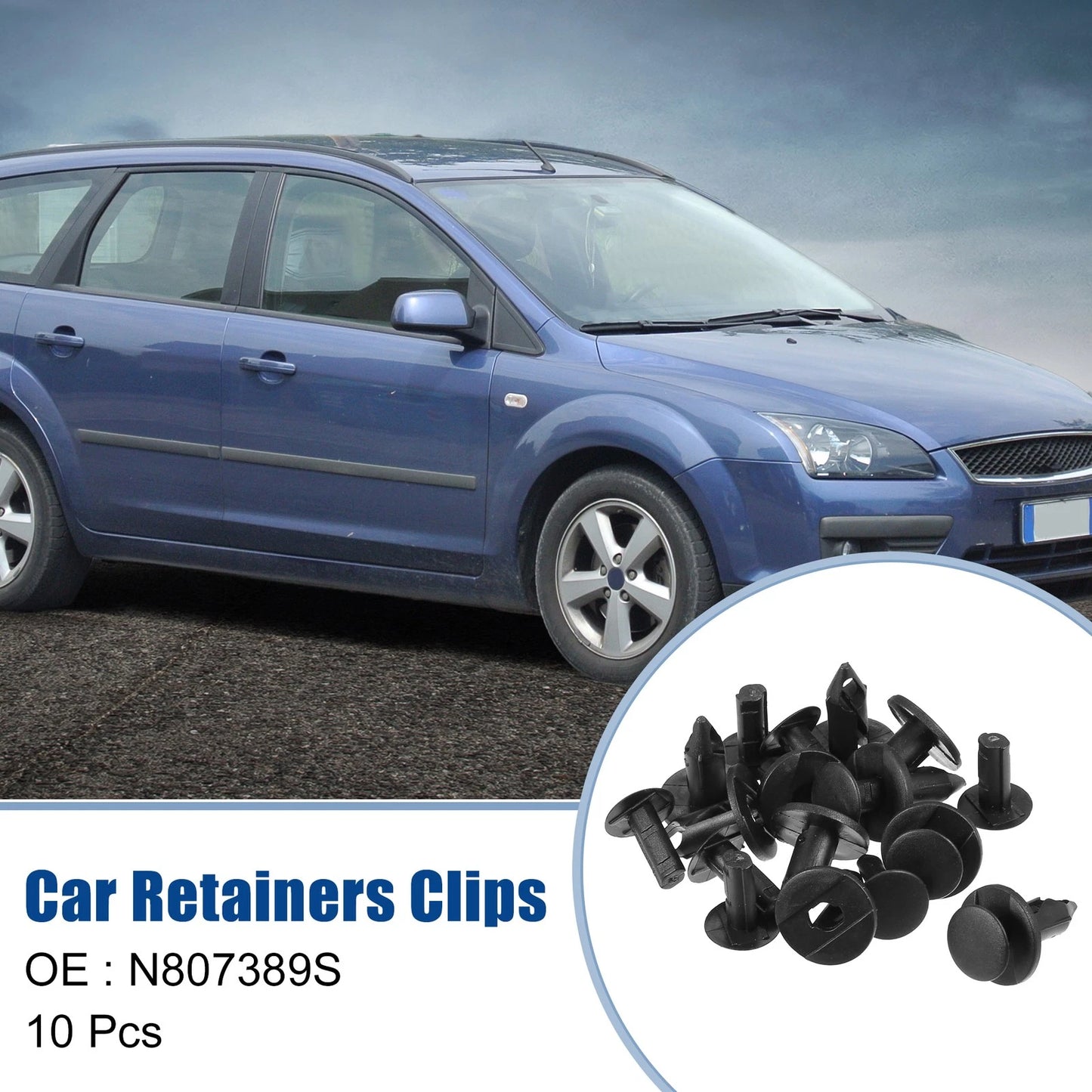 10 Pcs Bumper Retainers Clips for Ford Escape (2001–2012) No.N807389S