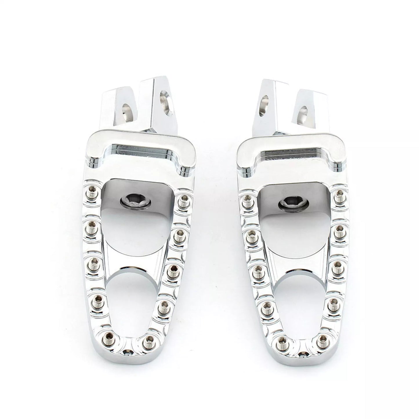 1 Pair Chrome Rear Footpegs for Yamaha FZ6/S FAZER (2004-2014)