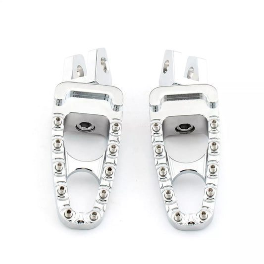 1 Pair Chrome Rear Footpegs for Yamaha FZ6/S FAZER (2004-2014)