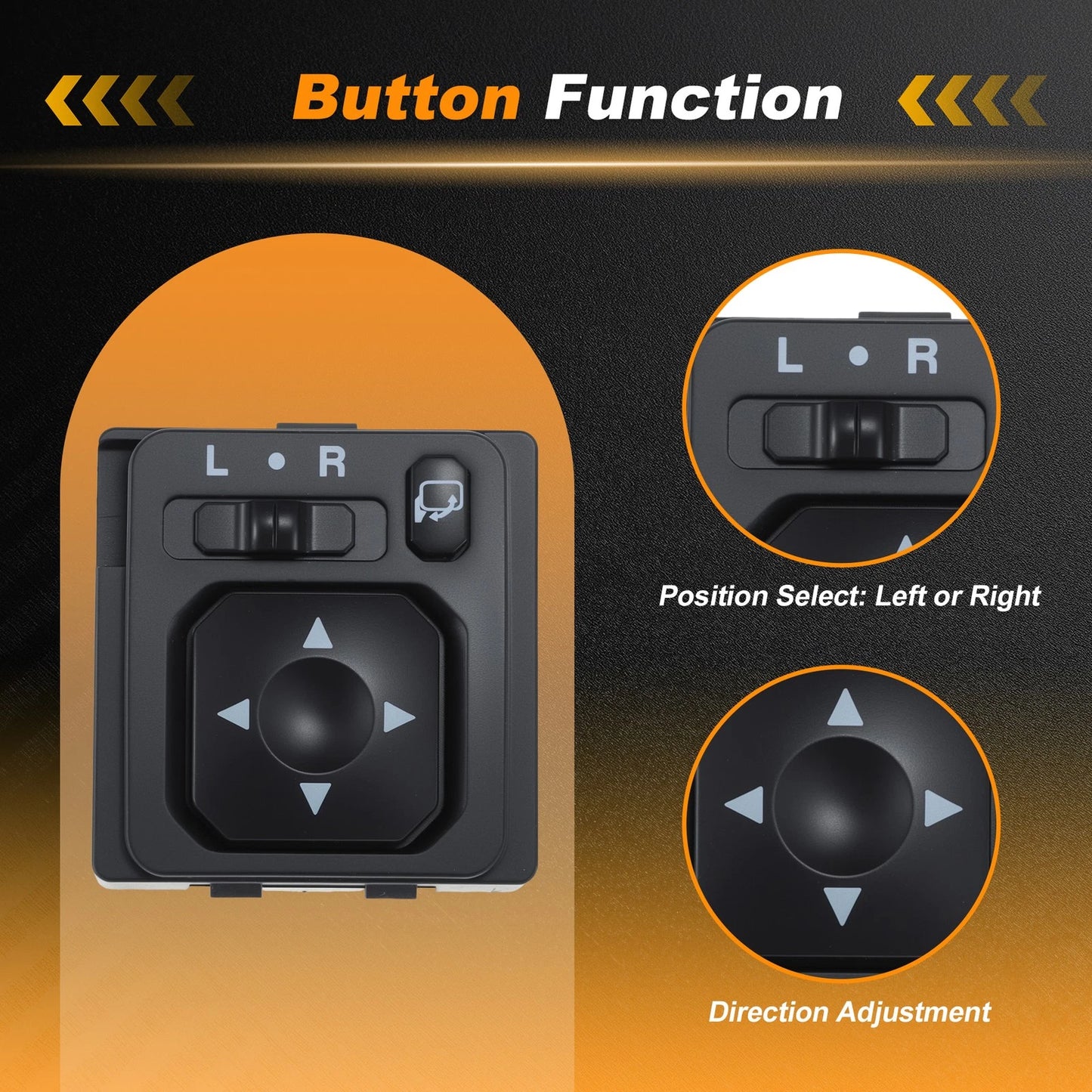 Mirror Control Switch MR951187 for Mitsubishi Outlander (2019–2022)