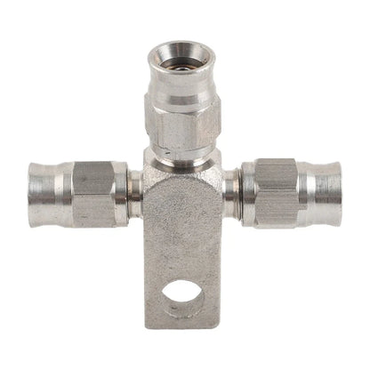 Stainless Steel AN-3 Tee Brake Hose Fittings for Car (No Year Specified)
