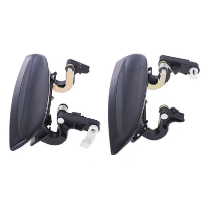 Set of 4 Outer Door Handles for Kia Rio (2002–2005) - Black