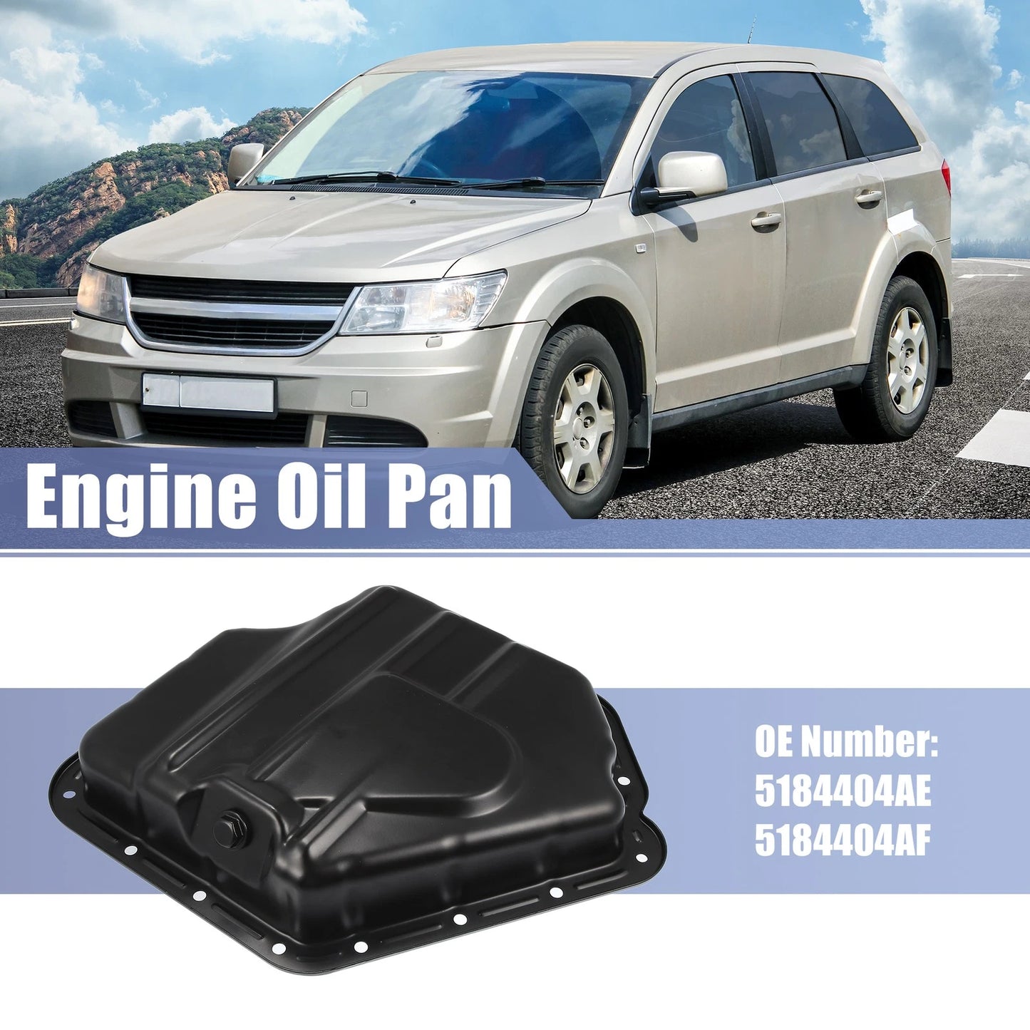 Engine Transmission Oil Pan for Chrysler 200, Dodge Ram C/V (No. 5184404AE)