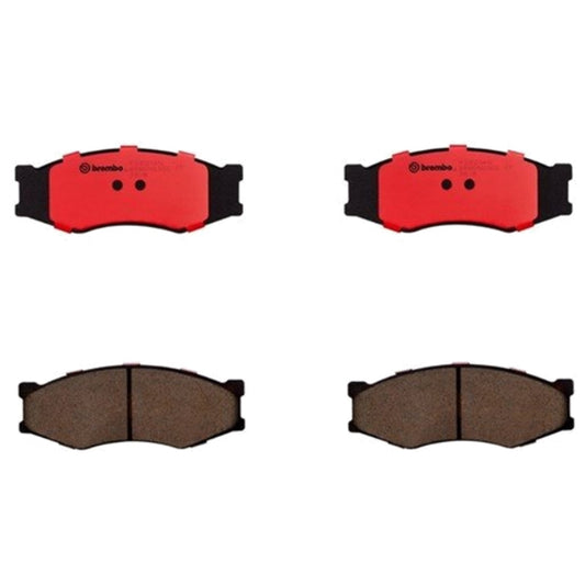 Set of 4 Brembo Front Disc Brake Pads for Nissan Pathfinder (1986–1991)