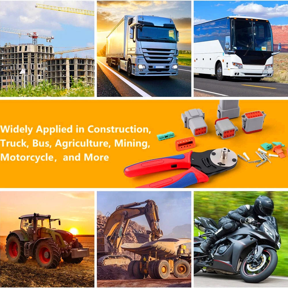 338Pcs DT Connector Kit with Crimping Tools for Waterproof Electrical Plugs