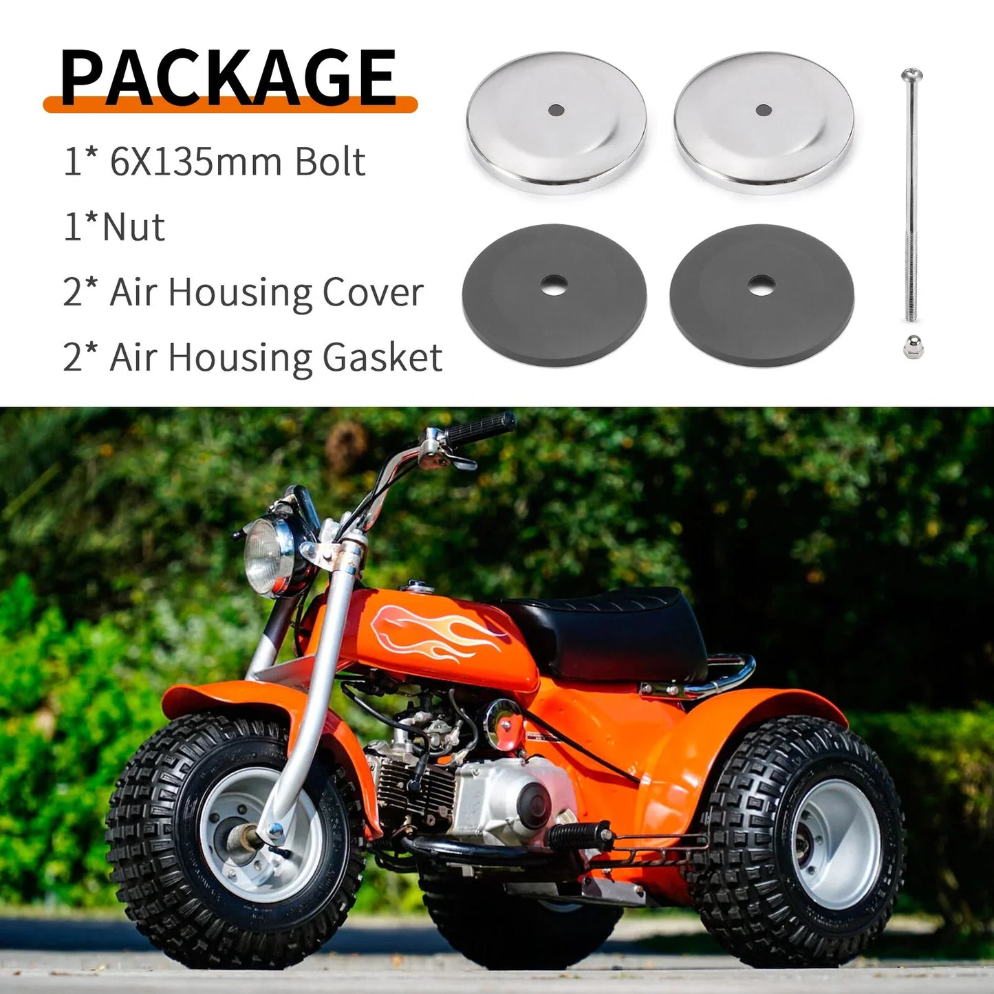 Air Box Cover Kit for Honda CT70 ATC70 XL70 SL70 (1969–1983)