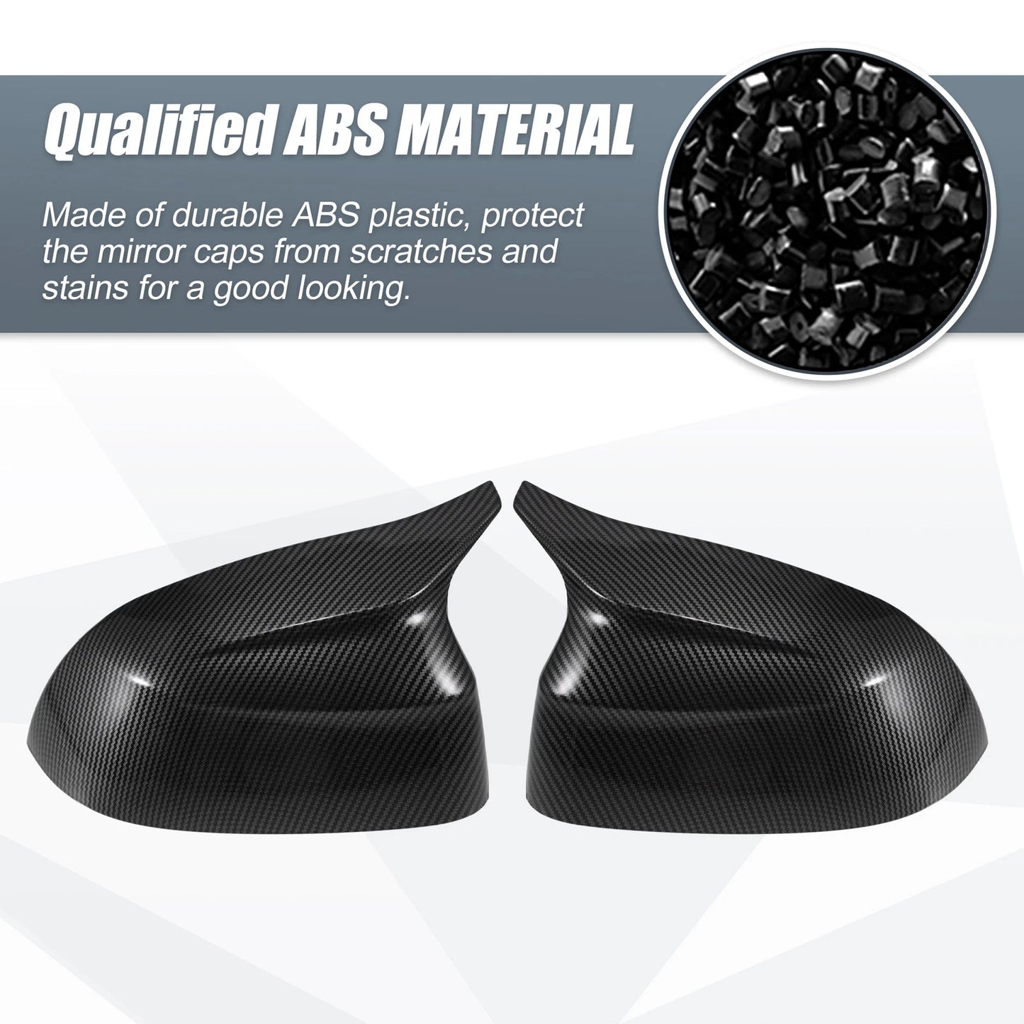 1 Pair Rearview Mirror Cover Overlay Carbon Fiber for BMW X3 G01 iX3 G08
