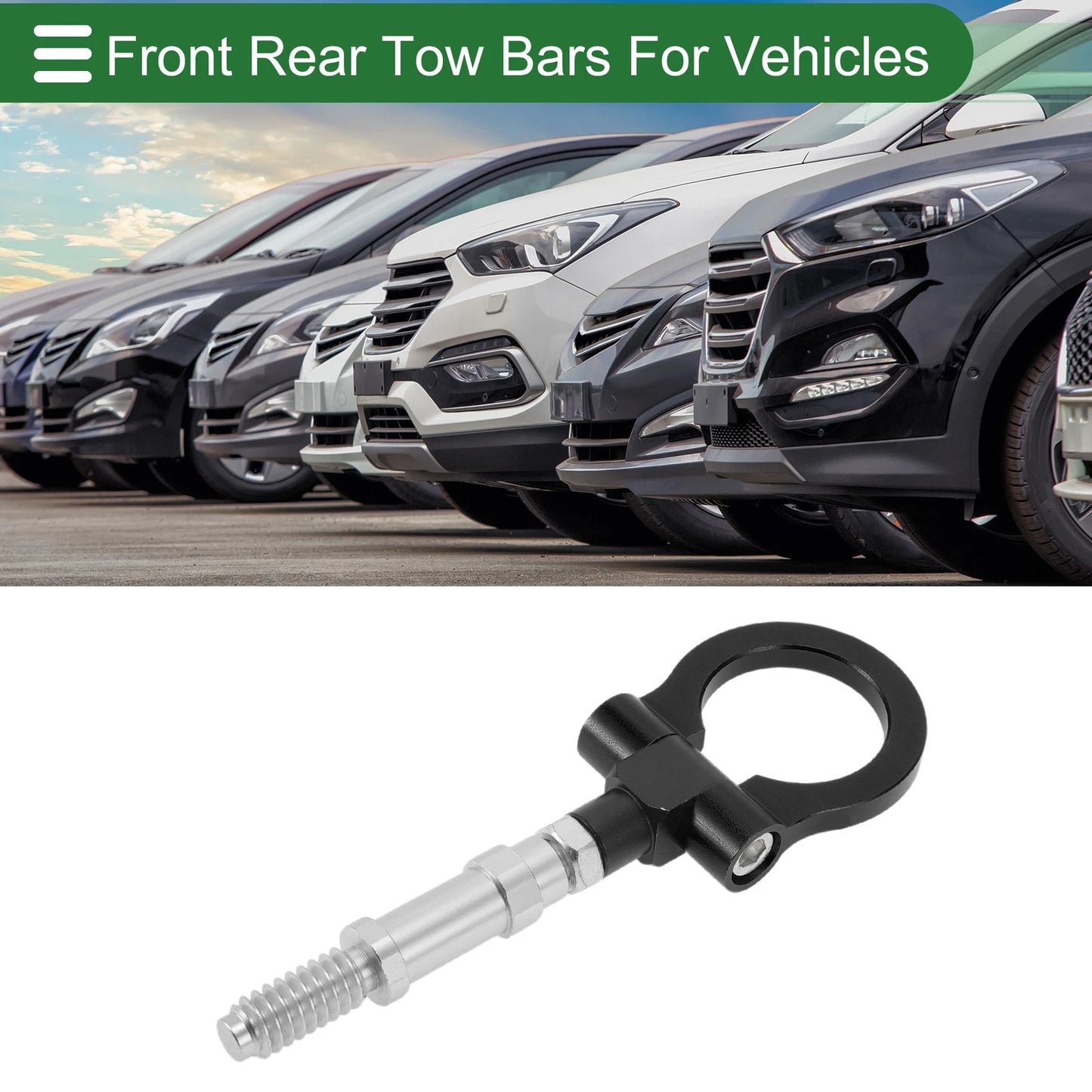 Tow Hook Set for Volkswagen MK7 (2014–2022) 15.7mm Aluminum Alloy 122mm