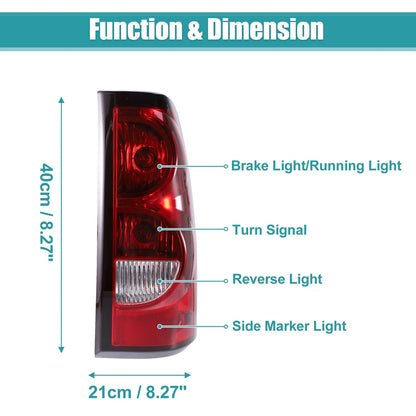 Tail Lights Rear Brake Lamp Right Side for Chevy Silverado (2007-2013)
