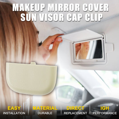 Set of 1 Makeup Mirror Cover Sun Visor Cap Clip for Ford (DS7Z54672A40AF)