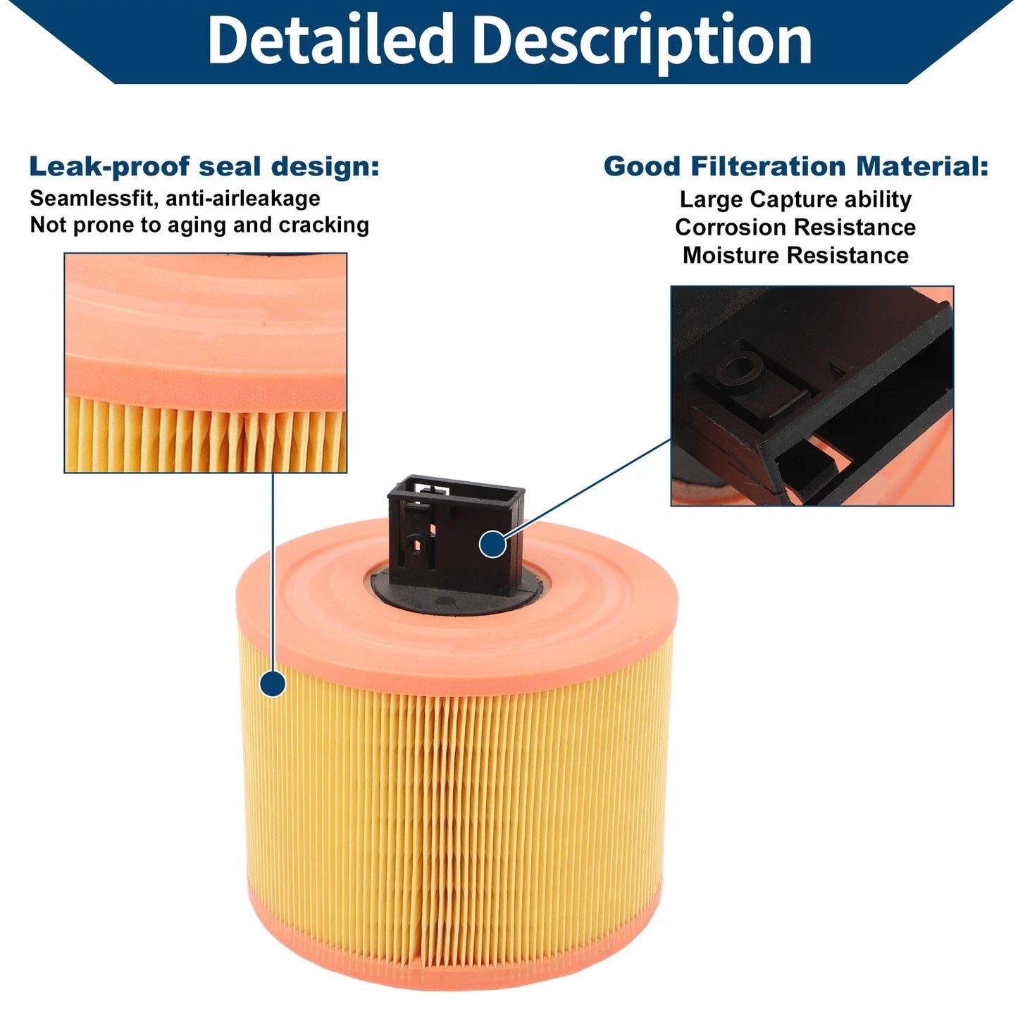 Car Engine Air Filter for BMW 325i E90 2.5L (2009-2011)