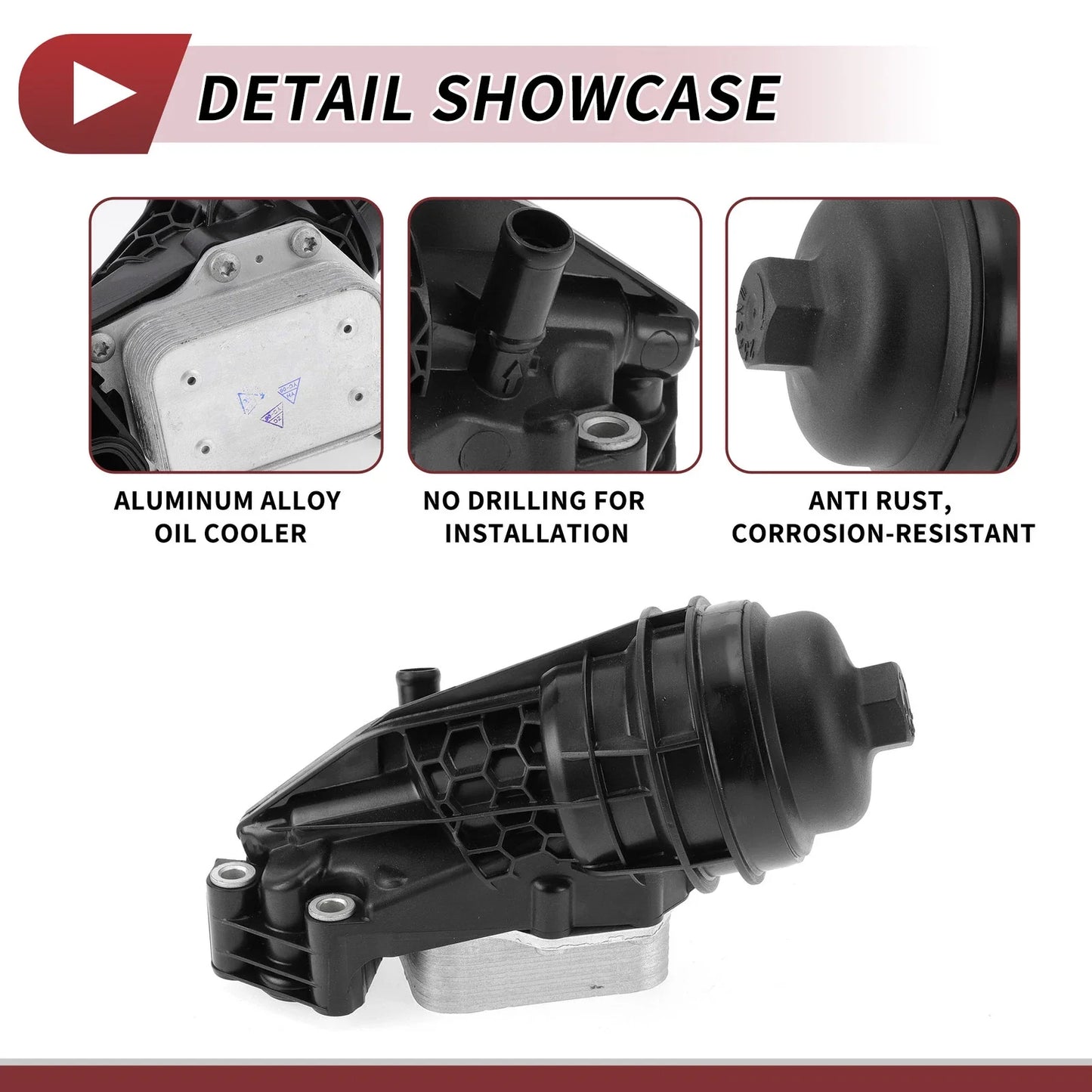 Engine Oil Cooler Filter Housing for Mercedes-Benz GLA250 (2014-2019)