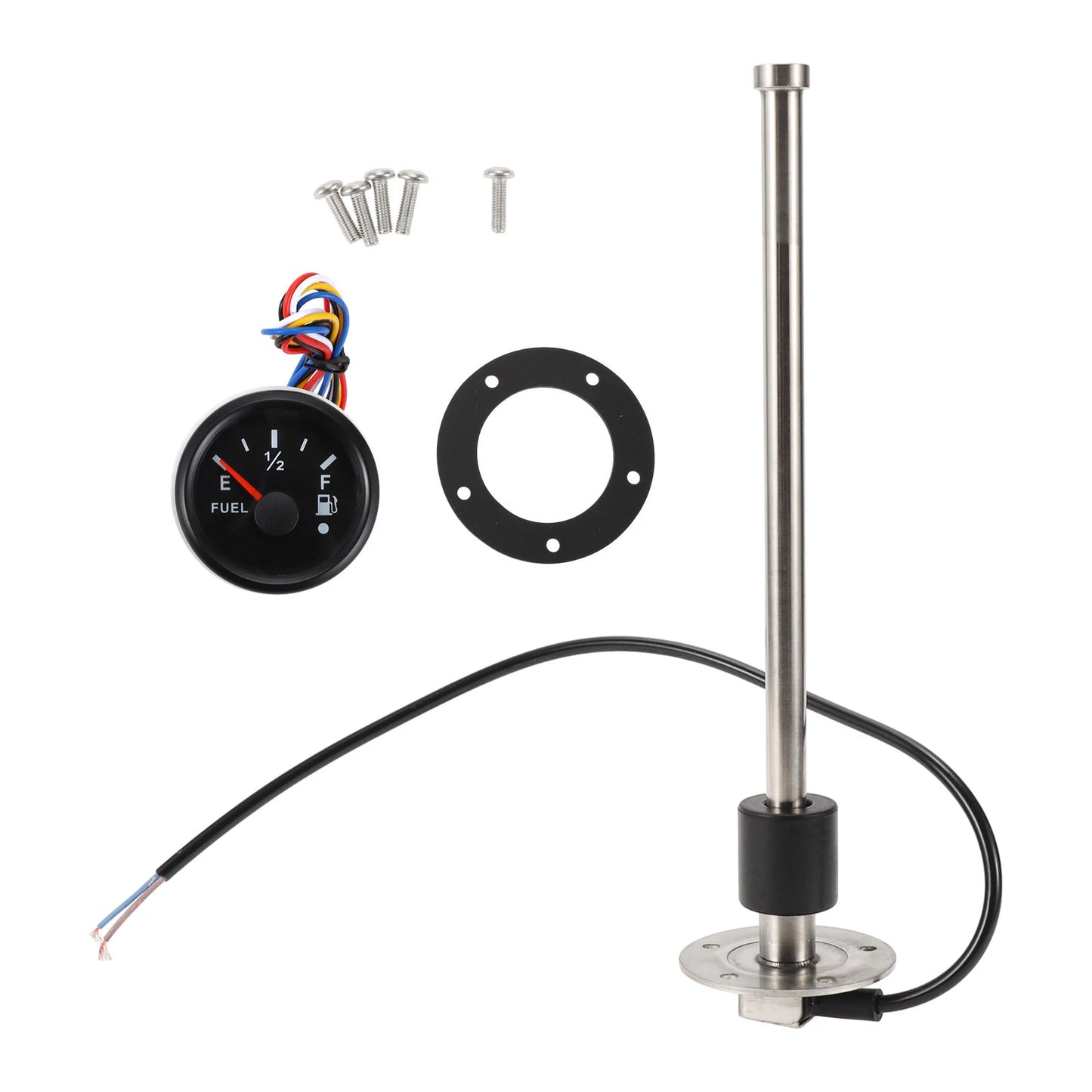 Fuel Sending Unit and Gauge Kit 240-33 Ohm for Boat Car Vehicle (275mm)