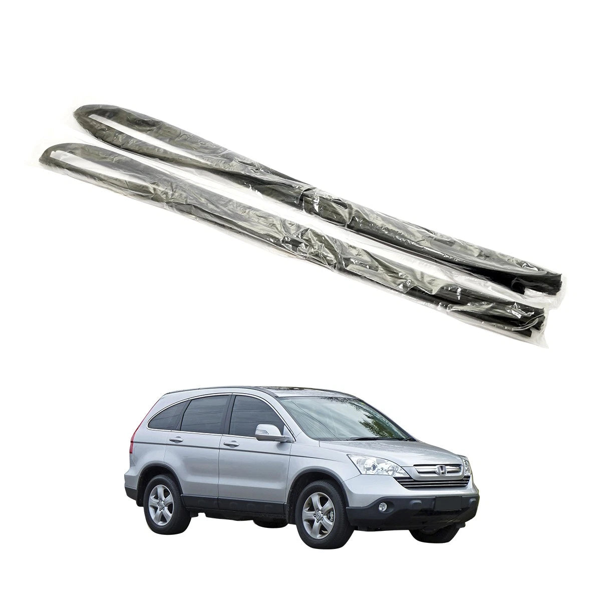 Set of 2 Front Door Glass Run Channel Seals for Honda CR-V (2007–2011)