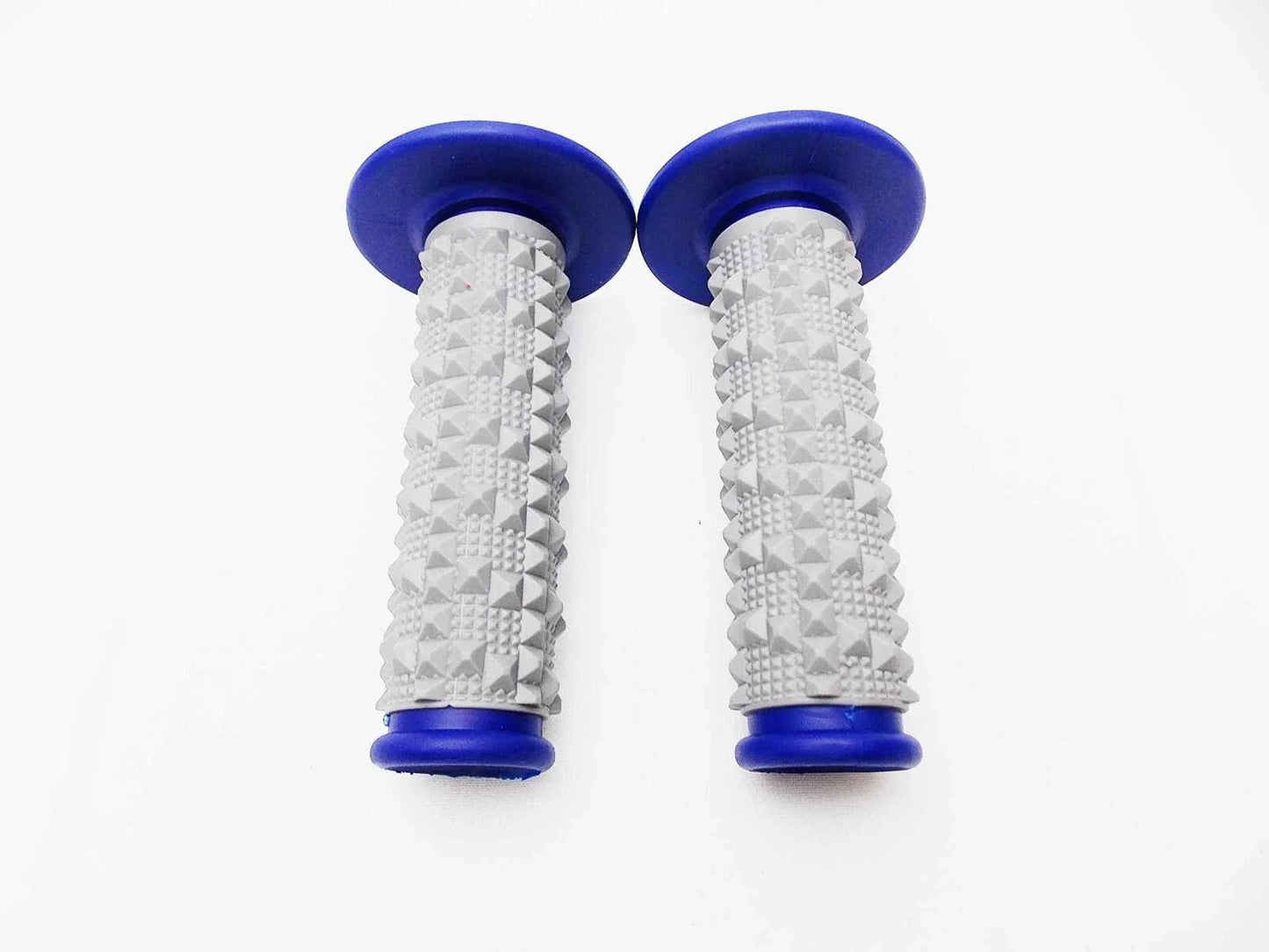 Blue Grey Diamond Handlebar Grip Set for Suzuki RM500