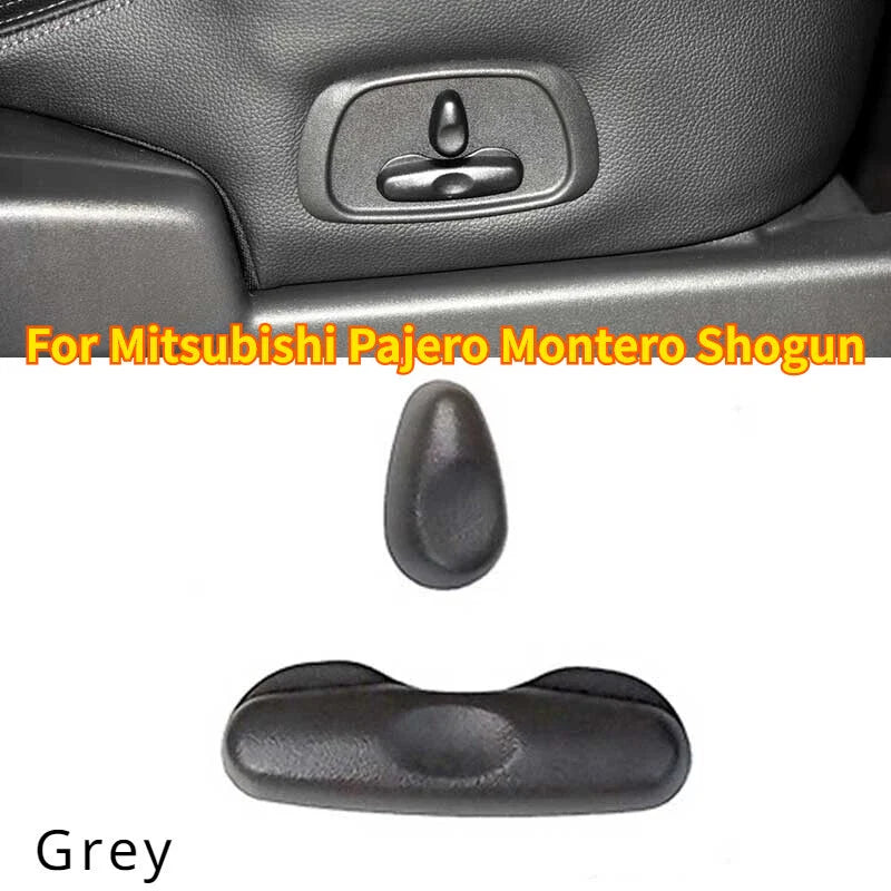 2 x Power Seat Button Switch Cover Grey for Mitsubishi Pajero Montero Shogun