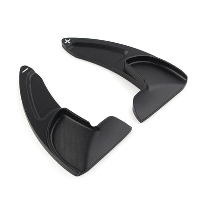Black Steering Wheel Shift Paddle Shifter Extensions for Dodge Jeep Chrysler (N/A)
