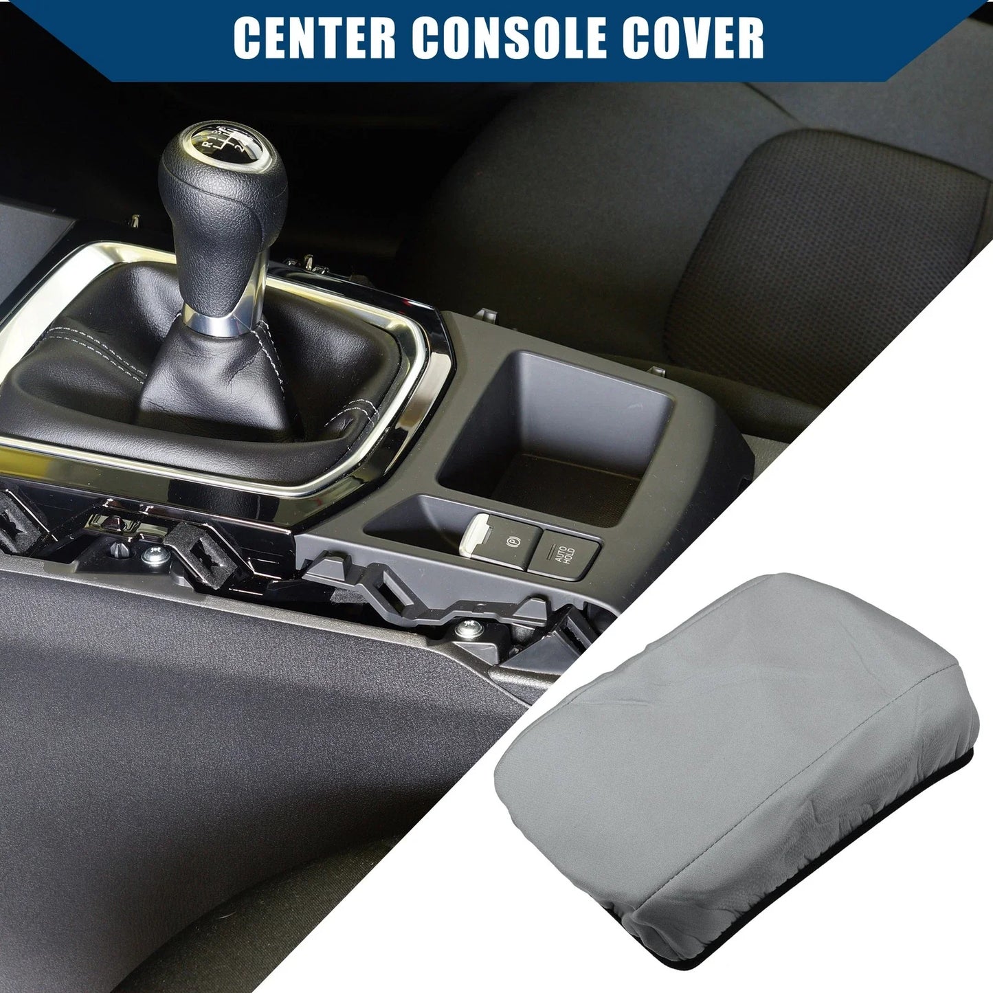 Center Console Armrest Cover for Honda Civic 2006-2013 Neoprene Gray