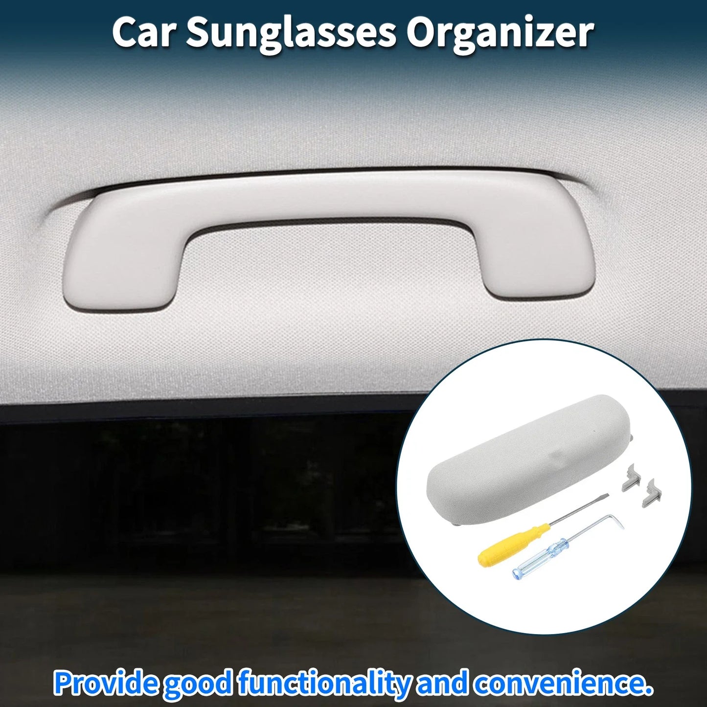 Sunglasses Case for Porsche Cayenne Eyeglasses Holder Storage Box Suede Grey
