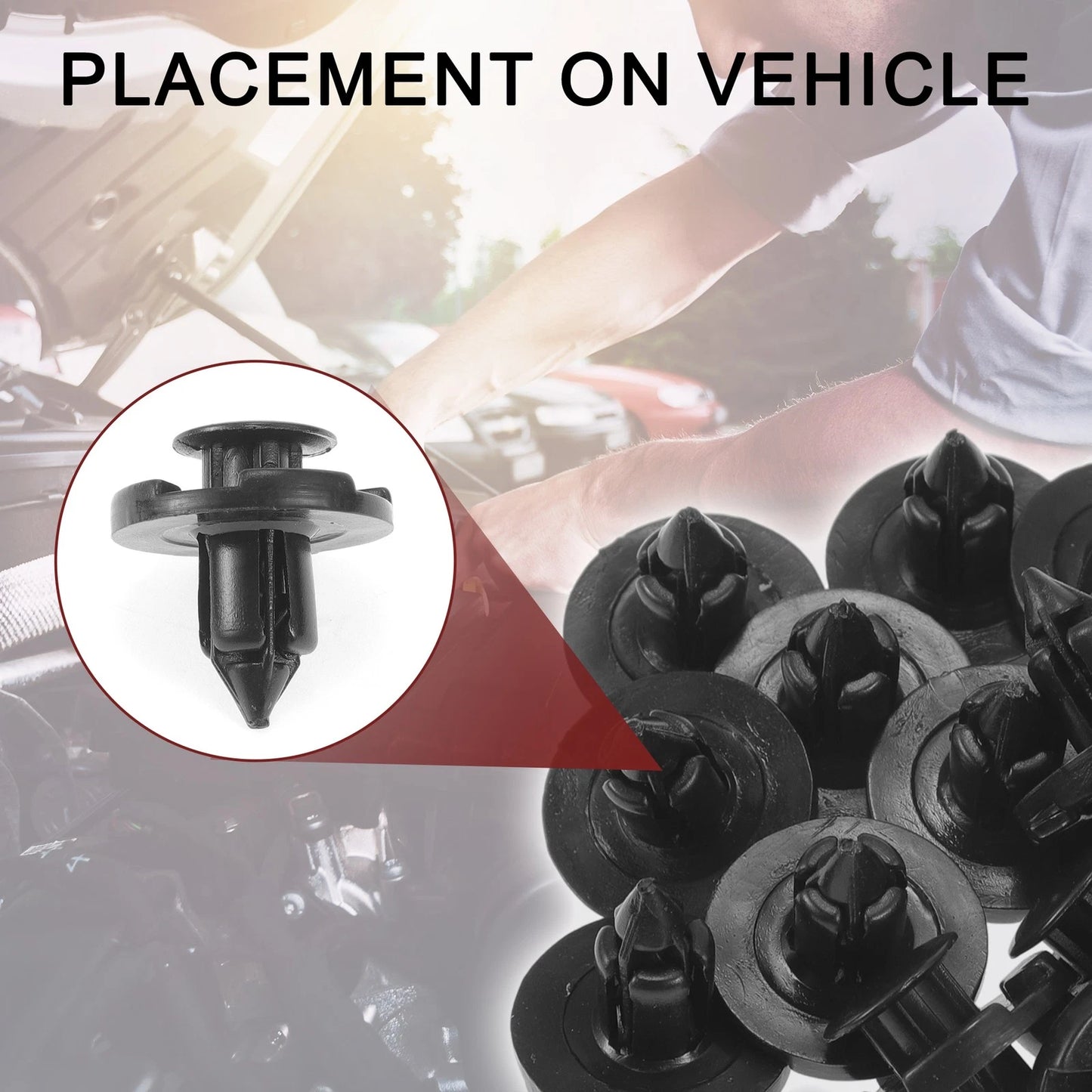 15 Pcs Front Fender Skirt Clip for Mitsubishi Outlander (2007–2020)