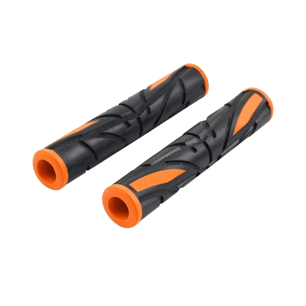 Orange Universal Motor Brake Clutch Handlebar Grips Rubber Sleeve Cover