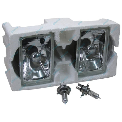 Crystal Outer Headlights Lamp Halogen Kit H4 60/55w for Landcruiser 60 Series (1980-1990)