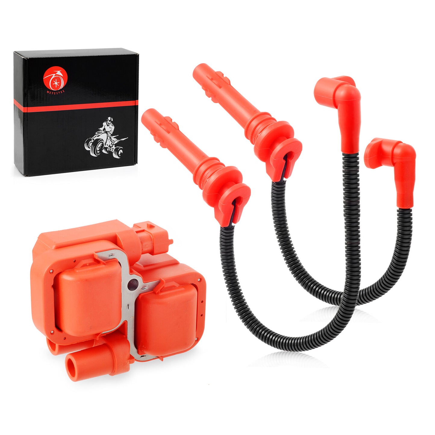 Ignition Coil & Spark Plug Wires for Polaris RZR XP 4 Trail S 900 1000 (2014–2021)