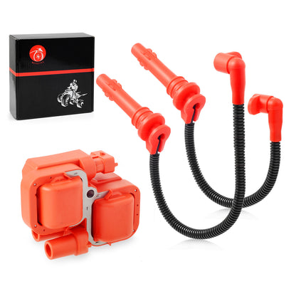 Ignition Coil & Spark Plug Wires for Polaris RZR XP 4 Trail S 900 1000 (2014–2021)