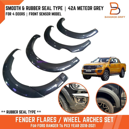 Fender Flares  Meteor Grey for Ford Ranger PX3 (2018-2021)