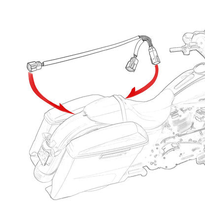 Trunk Wiring Harness for Harley Touring Electra Road King Glide (14-23)