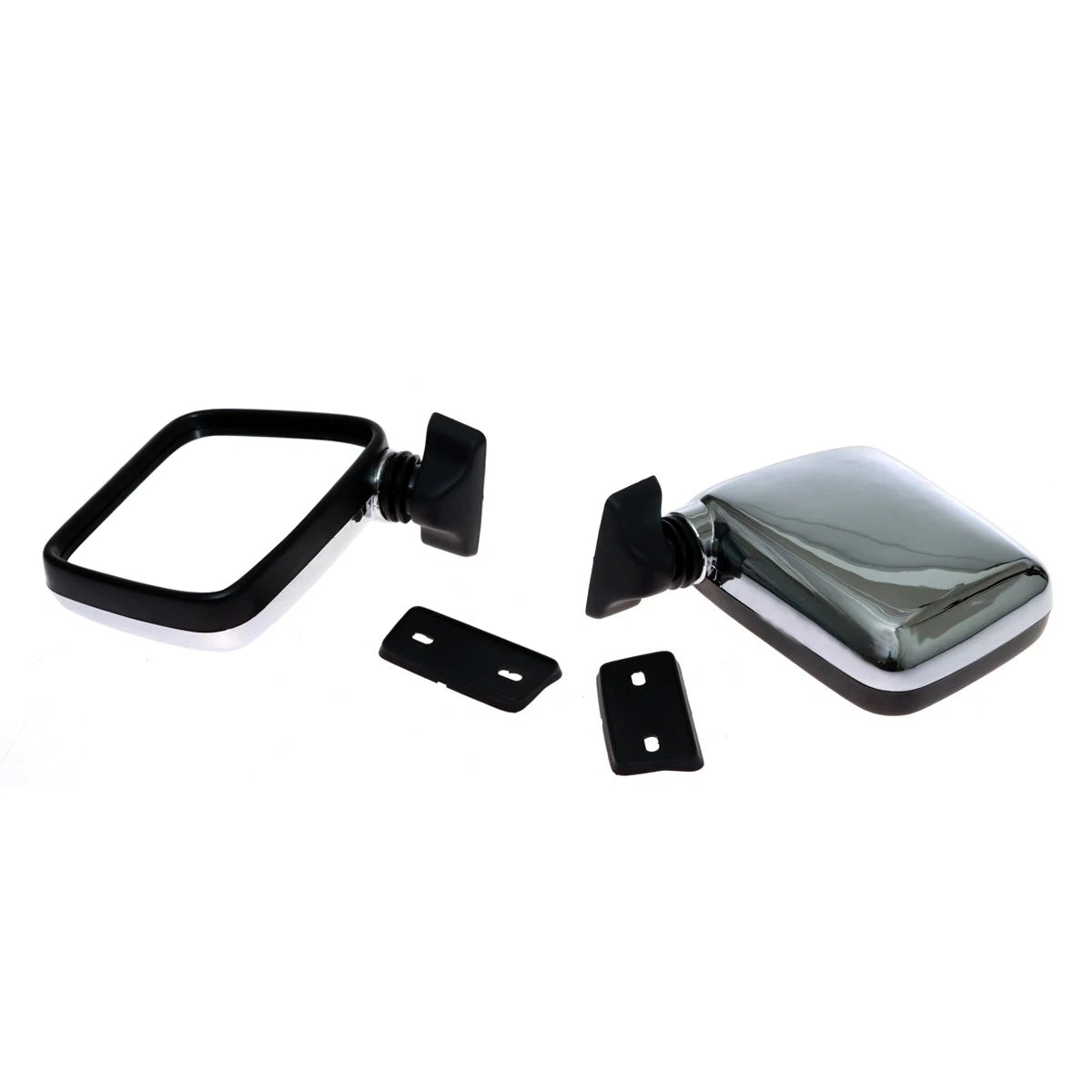 Chrome Side Door Mirror Pair for Isuzu Faster-Z Pickup (1980–1990)