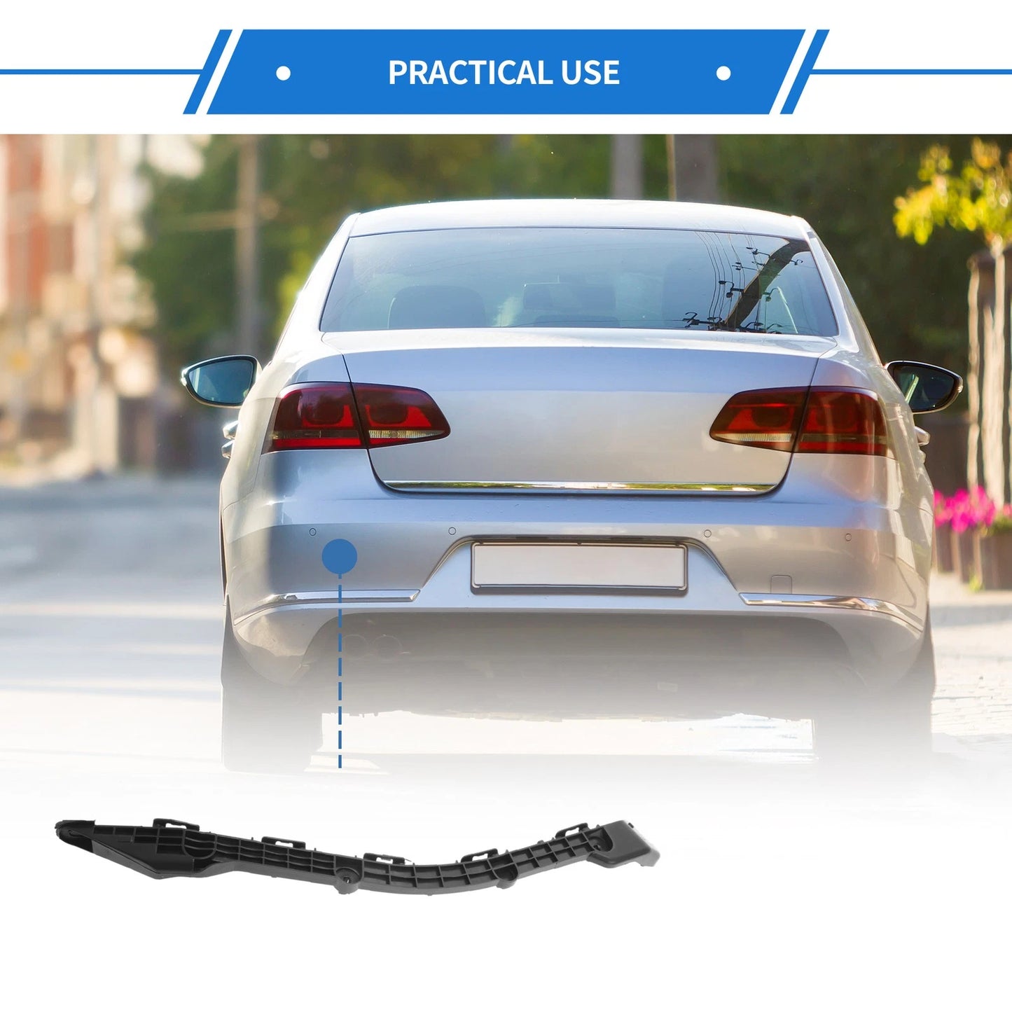 Left Rear Bumper Retainer Bracket No. 5257602110 for Toyota Corolla (2014–2019)