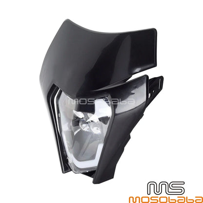 Universal Black Headlight LED Light for KTM EXC 250 300 350 450