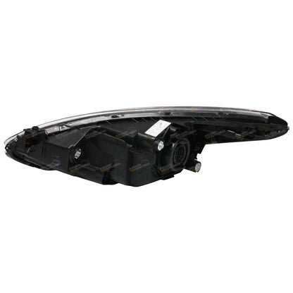 Set of 2 Black Headlights for Mazda 2 (2007–2014)