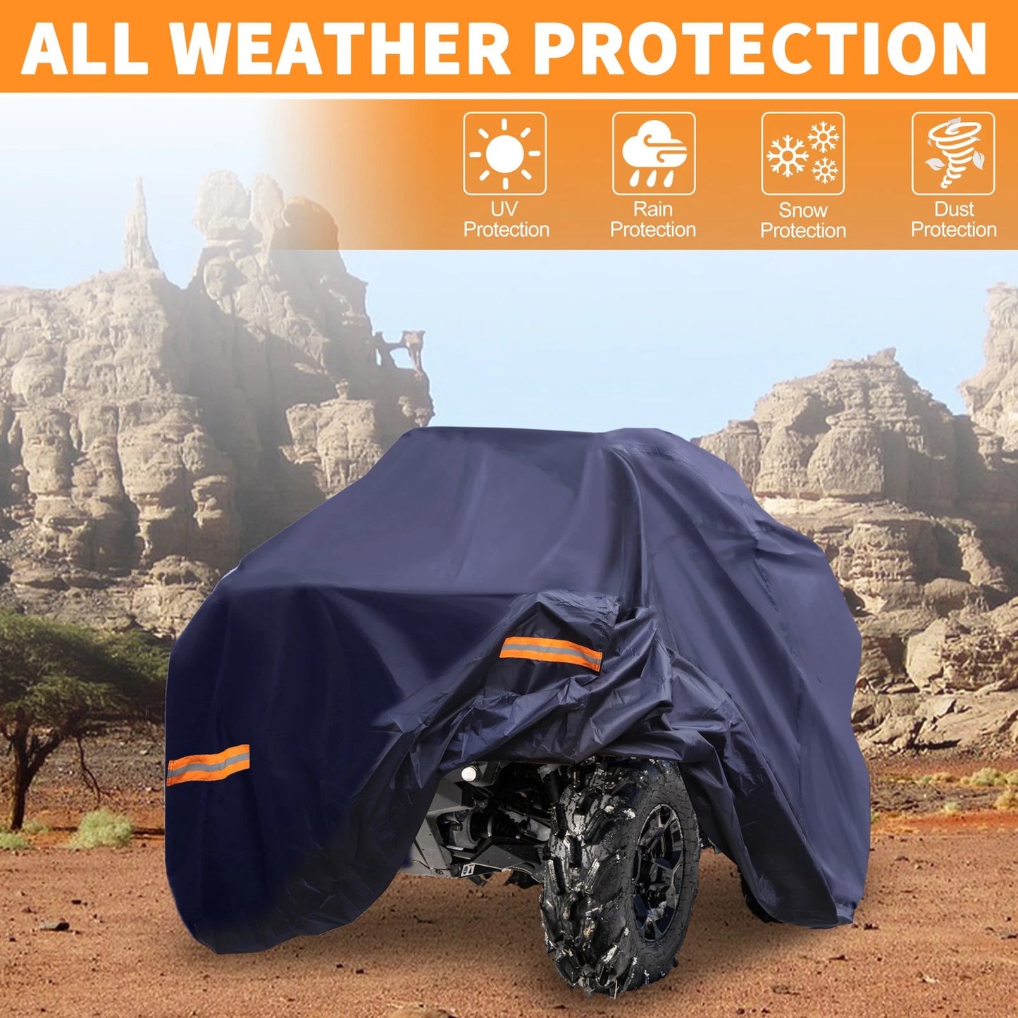 ATV Cover for Polaris Sportsman 850, XP 1000 (Navy Blue, 84.65")