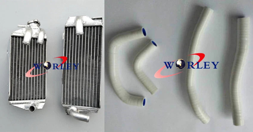 Aluminum Radiator & Silicone Hose Set for Honda CRF450R (2017–2018) RED