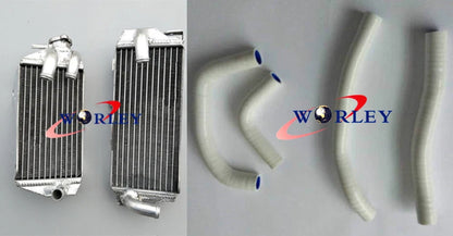 Aluminum Radiator & Silicone Hose Set for Honda CRF450R (2017–2018) RED