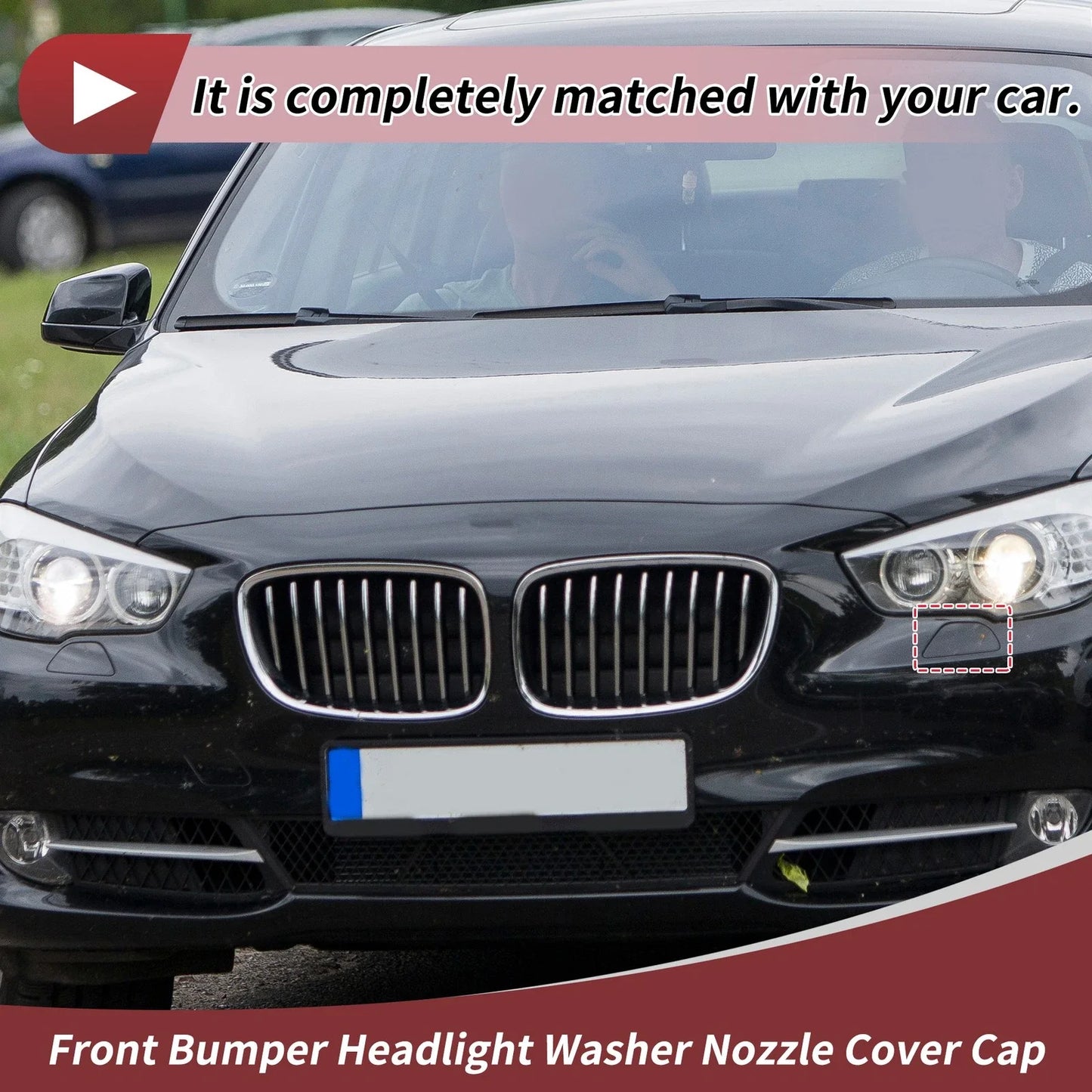 Front Left Washer Nozzle Cover Cap Unpainted for BMW 535i GT