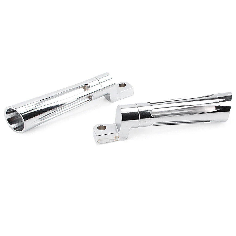 Chrome CNC Footpeg Footrest for Harley Dyna FXSB FXCW FXS Sportster XL1200 (2012-2017)