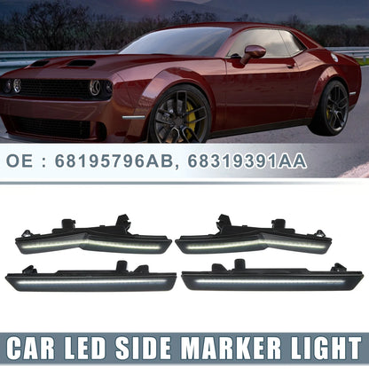 Smoked Lens LED Side Marker Lights for Dodge Challenger (2018 - Present)