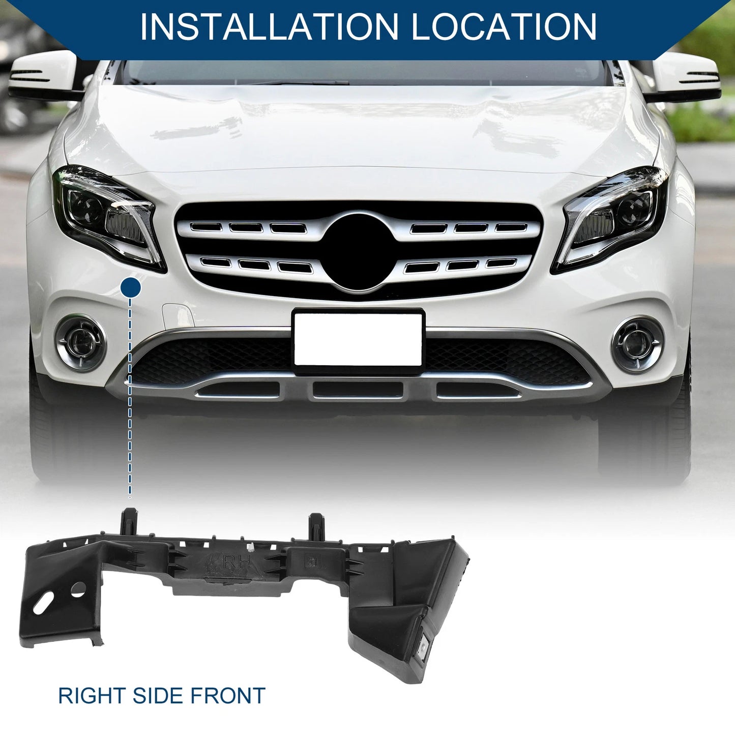 Right Front Bumper Support Bracket No. 84229332 for Chevrolet Cruze (2011–2016)