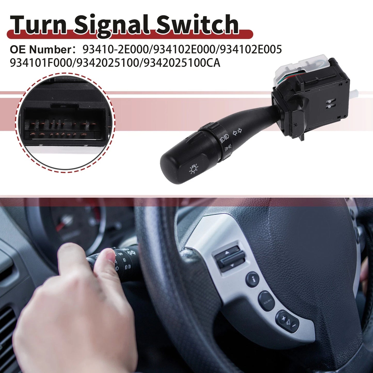 Turn Signal Switch for Hyundai Accent (2000–2005) 93410-2E000/934102E000