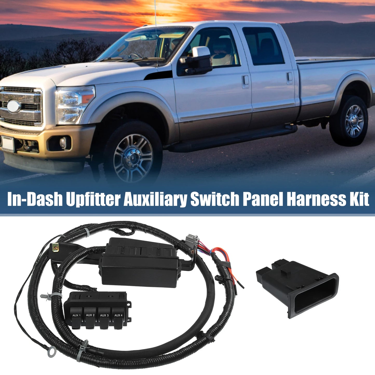 In-Dash Auxiliary Upfitter Switch Panel for Ford F250 F350 (2005–2007) 5C3Z14A303AA